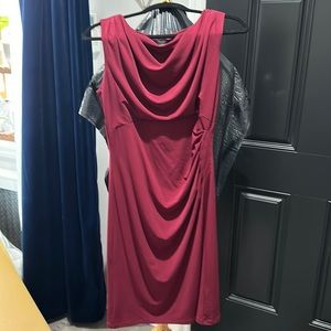 Red sleeveless dress